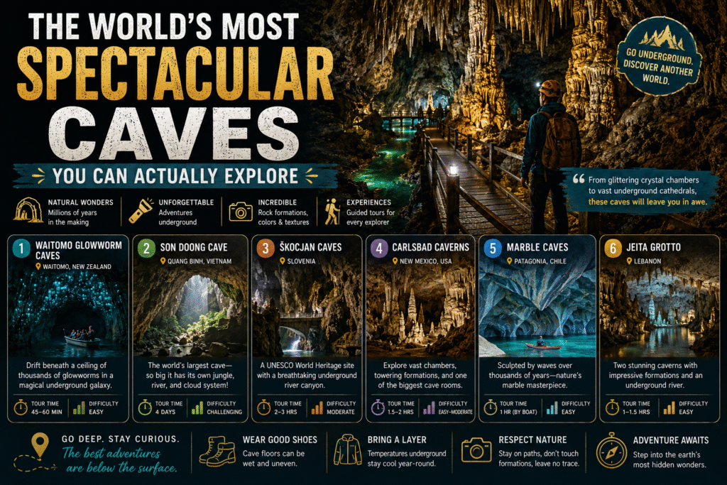 spectacular caves to explore