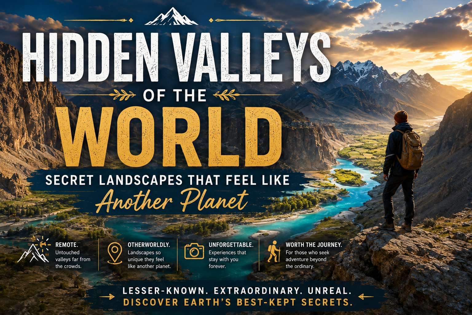 Hidden valleys surrounded by snow-capped Himalayan mountains