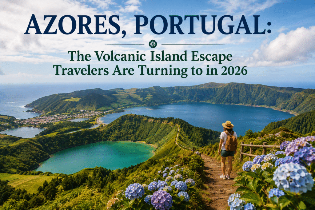 Sete Cidades crater lakes on São Miguel, Azores