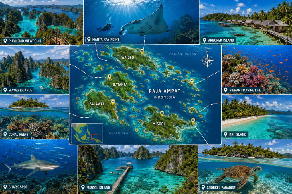 Raja Ampat Travel Guide 2026 – Piaynemo, Wayag, Misool & Indonesia's Marine Paradise