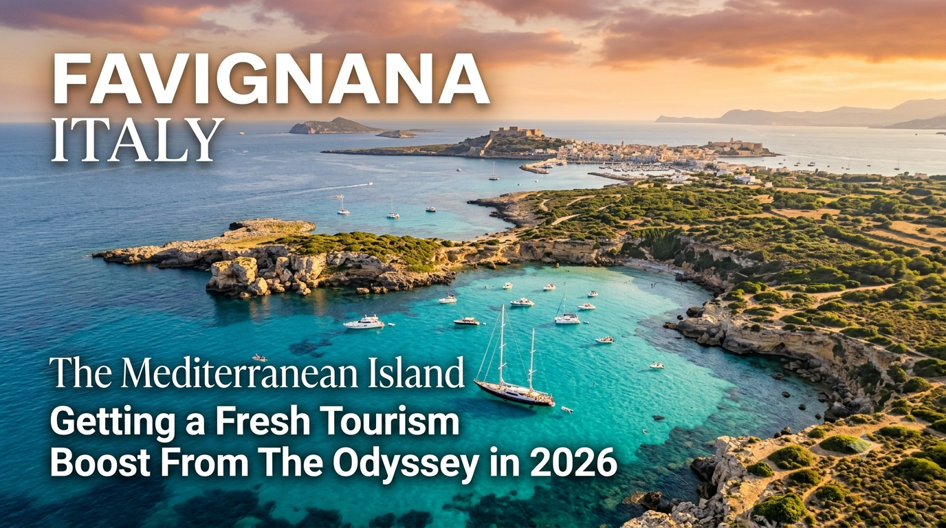 Mediterranean coastline and limestone cliffs of Favignana