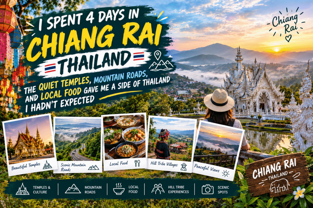 I Spent 4 Days in Chiang Rai, Thailand—The Quiet Temples, Mountain Roads, and Local Food Gave Me a Side of Thailand I Hadn't Expected