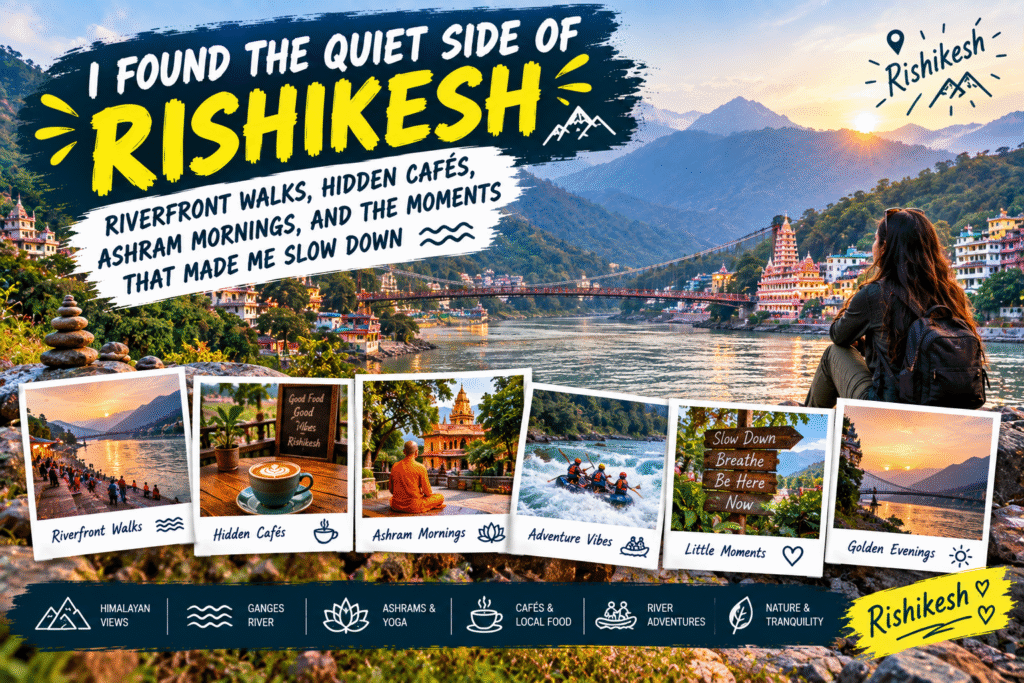 I Found the Quiet Side of Rishikesh—Riverfront Walks, Hidden Cafés, Ashram Mornings, and the Moments That Made Me Slow Down
