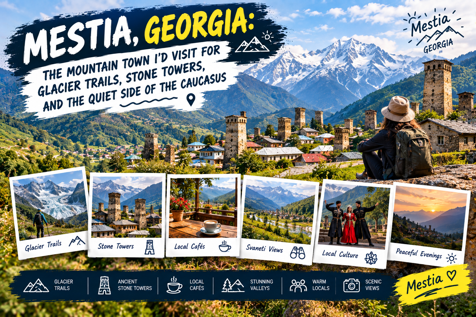 Mestia, Georgia: The Mountain Town I’d Visit for Glacier Trails, Stone Towers, and the Quiet Side of the Caucasus