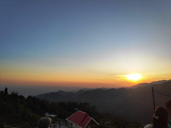 Sunset over the Kangra Valley seen from Naddi viewpoint, Dharamshala