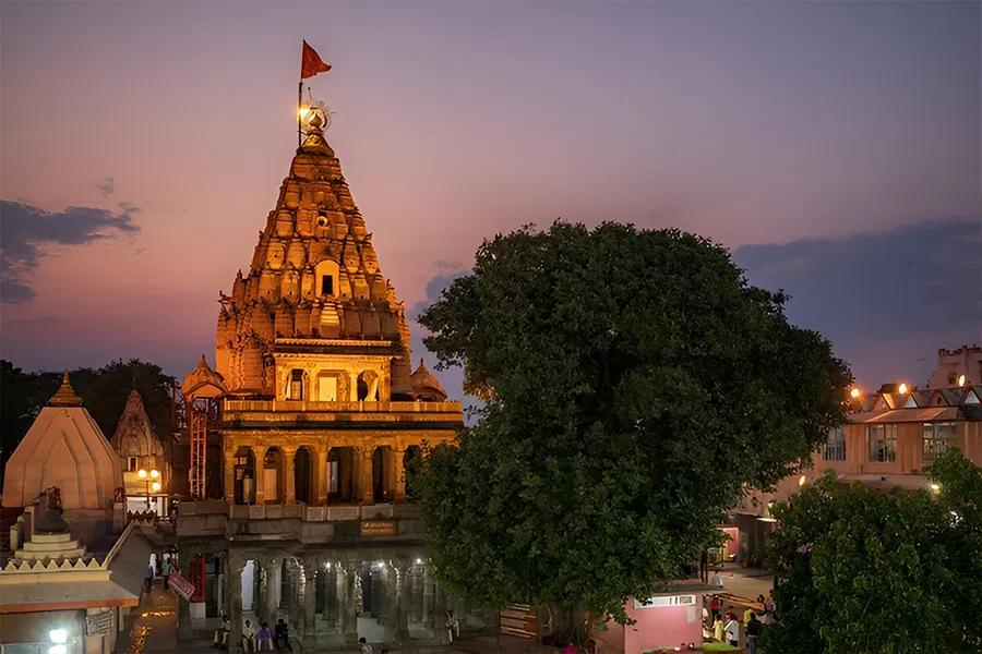 Ujjain temple and old city landscape after the monsoon in Madhya Pradesh
