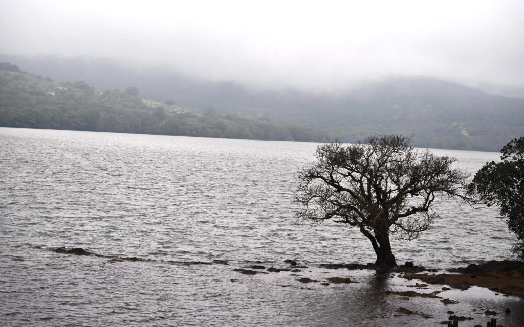 Kaas Lake surrounded by green Western Ghats hills