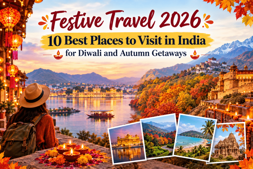 Festive Travel 2026: 10 Best Places to Visit in India for Diwali and Autumn Getaways